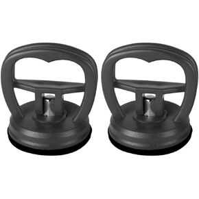 2PCS Car Dent Puller Kit Handle Lifter, Car Dent Puller Remover Tool, Powerful Suction Cup for Car Dent Repair, Glass and Tiles Lifting, and Objects Moving, Suitable for Most Car Models (Black)