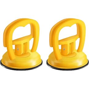 2PCS Car Dent Puller Kit Handle Lifter, Car Dent Puller Remover Tool, Powerful Suction Cup for Car Dent Repair, Glass and Tiles Lifting, and Objects Moving, Suitable for Most Car Models (Black)