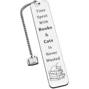 Funny Cat Bookmarks for Women Men, Cat Lovers Gifts for Women Cat Stuff Gifts for Cat Dad MomTeens Boys Girls Bookish Cat Gifts Cute Bookmarks for Cat Lovers Bookworms Bookish Book Club Giftsr Readers