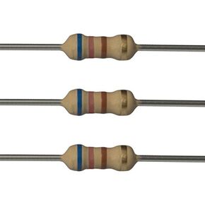25EP514620R 620 Ohm Resistors, 1/4 W, 5% (Pack of 25)