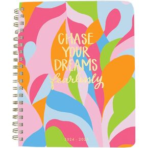Mary Square For I Know The Plans I Have For You Declares The Lord Teal Blue Floral 7 x 9 Paper 12-month Tabbed Layout Calendar Schedule Planner Notebook
