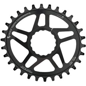 Wolf Tooth Elliptical Drop-Stop Direct Mount Oval Chainring for Race Face Cinch Direct Mount (32 Tooth, Drop-Stop B, PowerTrac