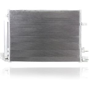 A/C Condenser - Pacific Best Inc. Fit/For 30034 16-19 Cadillac ATS Sedan, 16-22 Chevrolet Camaro Coupe, 16-19 CTS Sedan 2.0L/3.6L-Turbo Standard-Duty - With Receiver & Dryer