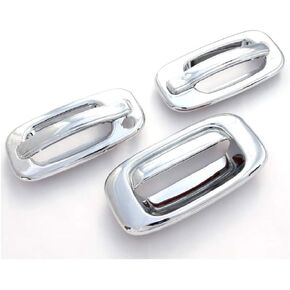 Chrome Door Handle and Tailgate Covers for 99-06 Chevy Silverado 1500 2500 3500 (2 DR)