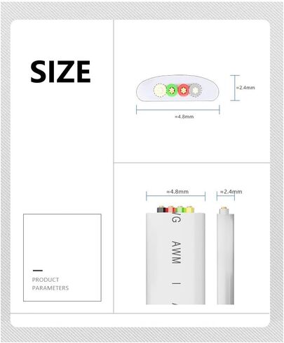100M(328ft) Pure Copper Multi-Strand Telephone Line RJ11 Communication 6-Core Indoor Connecting Line Flat Line, White in Saudi Arabia