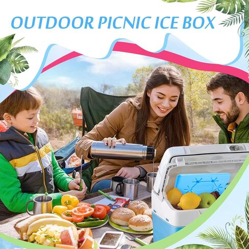 Ice Packs for Cooler, 6 Pack Slim Ice Packs for Lunch Boxes - 6.3" x 3.9" x 0.6" (each), Quick Freeze and Space Saving Freezer Lunch Ice Packs Reusable for Camping and Fishing in Kuwait