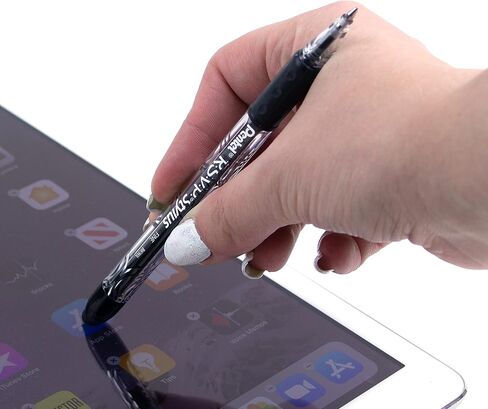Pentel RSVP STYLUS Ballpoint Pen, Fine Line, Black Ink (BK90L-A) (12 count) in Saudi Arabia