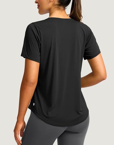 Women's Short Sleeve Workout Shirts Breathable UPF 50+ Sun Protection T-Shirts Quick Dry Gym Running Hiking Tops in Saudi Arabia