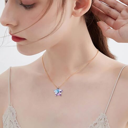 DanLingJewelry 100pcs Blue Glass Crescent Moon Charms Crystal Glass Moon Charms with Gold Foil Tiny Moon Charms for Jewelry Making in Saudi Arabia