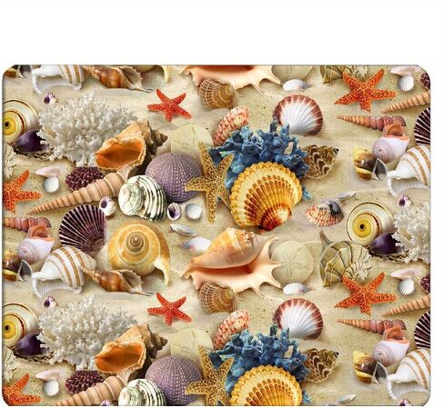 Seashell Gaming Mousepad Colorful Seashell Starfish On Beach Mouse Pad Mouse Mat for Computer Desk Laptop Office 9.5 X 7.9 Inch Non-Slip Rubber in Kuwait