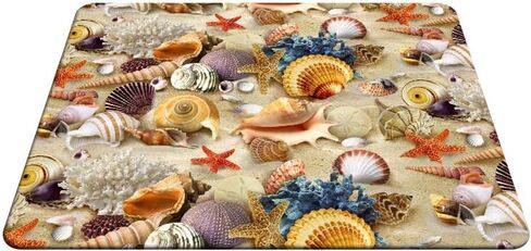 Seashell Gaming Mousepad Colorful Seashell Starfish On Beach Mouse Pad Mouse Mat for Computer Desk Laptop Office 9.5 X 7.9 Inch Non-Slip Rubber in Kuwait