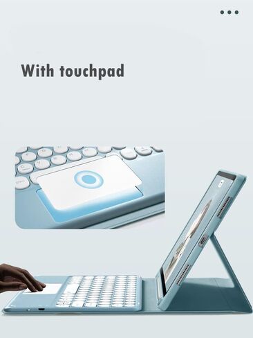حافظة لوحة المفاتيح لجهاز Galaxy Tab A9+ A9Plus 11 بوصة 2023 SM-X210/X215/X216، مع لوحة مفاتيح بلوتوث مغناطيسية قابلة للفصل مع حامل قلم S حافظة رفيعة قابلة للطي (GarkGreen) in Kuwait