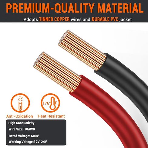 SAE Connector 1.3FT 12AWG SAE Extension Cable, Male Plug to Female Socket Cable Quick Connect with Fuse for Solar Panel Generator Battery Charger (2 Pack) in Saudi Arabia