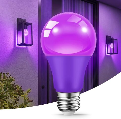 Green Light Bulbs for Outdoor Porch, 9W(60W Equivalent) E26 Base LED Green Bulb for Christmas, Halloween,Wedding,Party,Bar,Holiday Lighting,Home Decor, 2-Pack in Kuwait