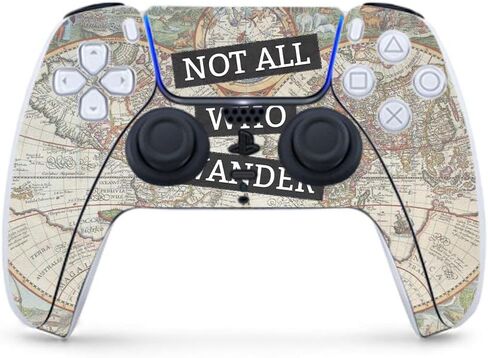 MightySkins Skin Compatible with PS5 / PlayStation 5 Controller - All My Friends are Dead | Protective, Durable, and Unique Vinyl Decal wrap Cover | Easy to Apply | Made in The USA in Saudi Arabia