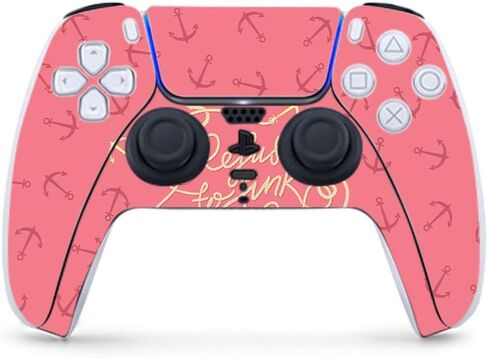 MightySkins Skin Compatible with PS5 / PlayStation 5 Controller - All My Friends are Dead | Protective, Durable, and Unique Vinyl Decal wrap Cover | Easy to Apply | Made in The USA in Saudi Arabia