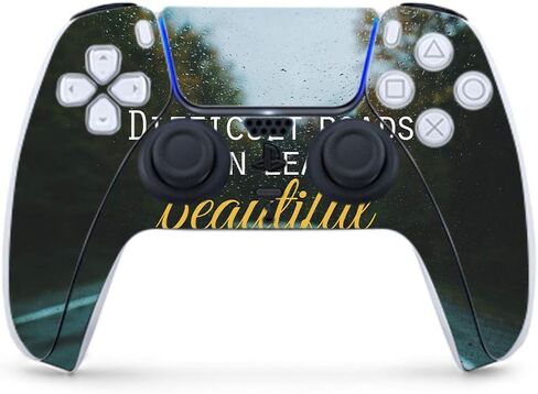 MightySkins Skin Compatible with PS5 / PlayStation 5 Controller - All My Friends are Dead | Protective, Durable, and Unique Vinyl Decal wrap Cover | Easy to Apply | Made in The USA in Saudi Arabia