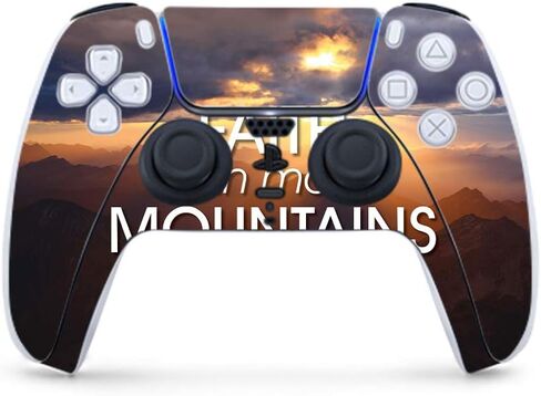 MightySkins Skin Compatible with PS5 / PlayStation 5 Controller - All My Friends are Dead | Protective, Durable, and Unique Vinyl Decal wrap Cover | Easy to Apply | Made in The USA in Saudi Arabia