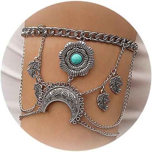 Dream Catcher Bracelet for Women Boho Turquoise Bracelet Dream Catcher Charm Bracelet Vintage Western Jewelry Gift for Girls in Saudi Arabia