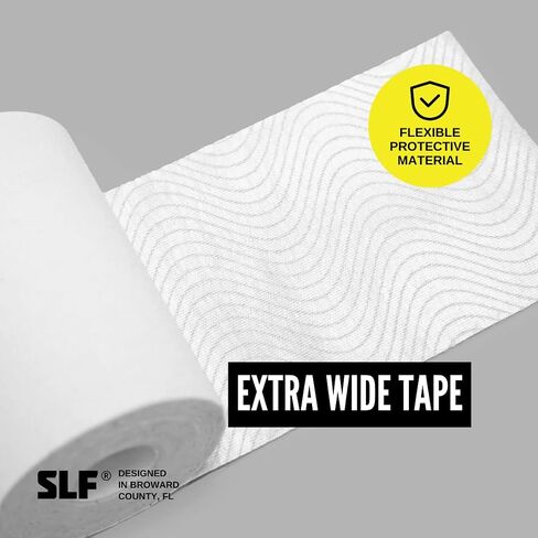 SLEEFS Turf Tape (White) - Perfect Football Arm Tape / Extra Wide Athletic Tape - Flexible, Waterproof, Ultra Sticky Kinesio / Kinetic / Kenesiology Tape in Saudi Arabia