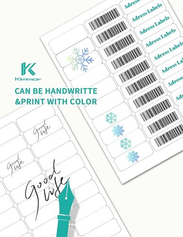 1" x 2-5/8" Premium Green Colored Shipping Address Labels Sticker Papers for Inkjet & Laser Printer Self-Adhesive Mailing Labels Writable Tags, 8.5"×11" 30 Labels per Sheet in Saudi Arabia