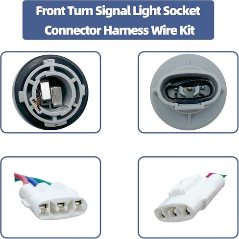 33302-SR3-A01 33302SR3A01 Front Turn Signal Light Connector Harness Socket Compatible with Honda Civic with 3-Wire in Saudi Arabia
