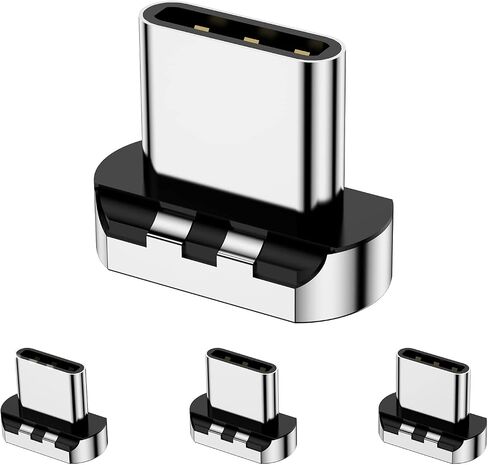 Magnetic Connector Tips Head 24 Pins for USB-C Android Devices (4 Pack), only Compatible 100W Magnetic USB-C Adapter USB 3.1 in Saudi Arabia