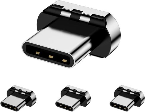 Magnetic Connector Tips Head 24 Pins for USB-C Android Devices (4 Pack), only Compatible 100W Magnetic USB-C Adapter USB 3.1 in Saudi Arabia