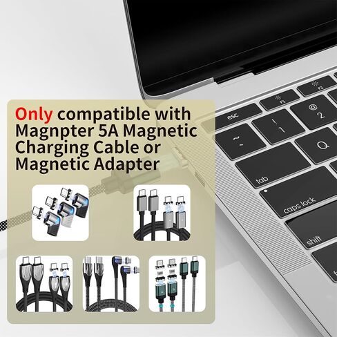 Magnetic Connector Tips Head 24 Pins for USB-C Android Devices (4 Pack), only Compatible 100W Magnetic USB-C Adapter USB 3.1 in Saudi Arabia