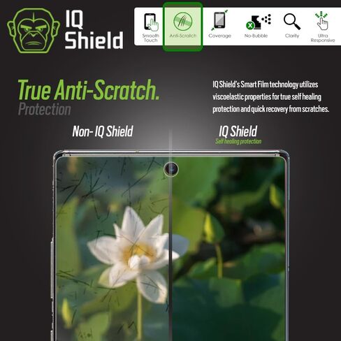 واقي شاشة IQShield متوافق مع هاتف Samsung Galaxy Note 10+ Plus (Note 10+ 5G، شاشة 6.8 بوصة) (عبوتان) (صديق للحافظة) طبقة TPU شفافة مضادة للفقاعات in Kuwait