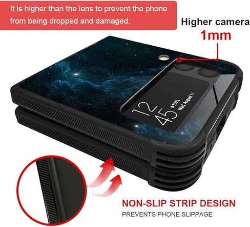 CARLOCA Compatible with Samsung Galaxy Z Flip 3 5G Case,Adult Humor No Fuck Given Pattern Design for Girl Boy Shockproof Anti-Scratch Case for Samsung Galaxy Z Flip 3 5G in Kuwait