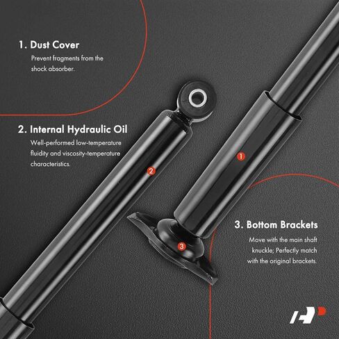 A-Premium Rear Shock Absorber Compatible with Volvo XC60 2010-2017, Driver and Passenger Side 2-PC Set in Saudi Arabia