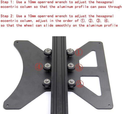 Modular Y Carriage Plate Upgrade for 2040V Aluminum Profile for Ender3/Ender3 Pro 3D Printer (190mm) in Saudi Arabia