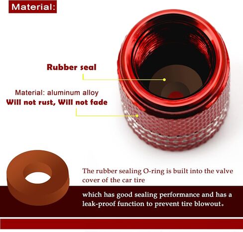 Car Tire Valve Stem Caps Cover,Wheel Tire Caps 5 Pack, Universal Valve Stem Covers with O Rubber Ring,Corrosion Resistant Leak-Proof,Tire Air Caps Cover for Cars Suvs Bikes Trucks Motorcycles Blue in Saudi Arabia