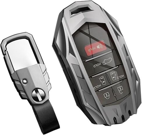 Toyota Key Fob Cover with Keychain,Durable Zinc Alloy Protection Key Case in Saudi Arabia