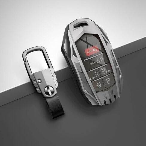Toyota Key Fob Cover with Keychain,Durable Zinc Alloy Protection Key Case in Saudi Arabia