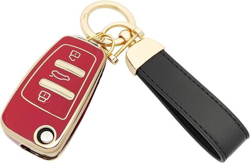 غطاء حماية ناعم من البولي يوريثان الحراري 360 درجة متوافق مع Audi A1 A3 A4 A6 A8 TT Q7 S6 Key Fob in Saudi Arabia
