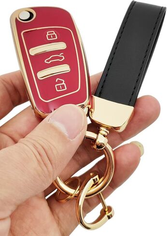 غطاء حماية ناعم من البولي يوريثان الحراري 360 درجة متوافق مع Audi A1 A3 A4 A6 A8 TT Q7 S6 Key Fob in Saudi Arabia