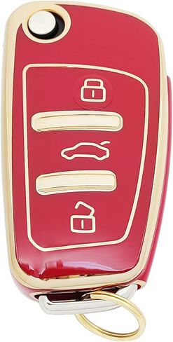 غطاء حماية ناعم من البولي يوريثان الحراري 360 درجة متوافق مع Audi A1 A3 A4 A6 A8 TT Q7 S6 Key Fob in Saudi Arabia
