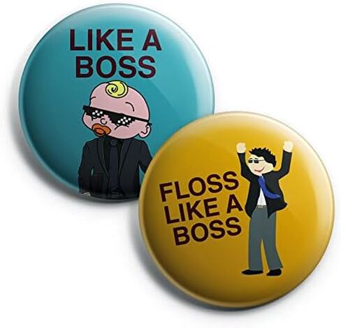 أزرار Pinback بتصميمات مضحكة وجذابة (عبوة من 10 قطع) in Kuwait