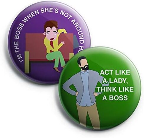 أزرار Pinback بتصميمات مضحكة وجذابة (عبوة من 10 قطع) in Kuwait