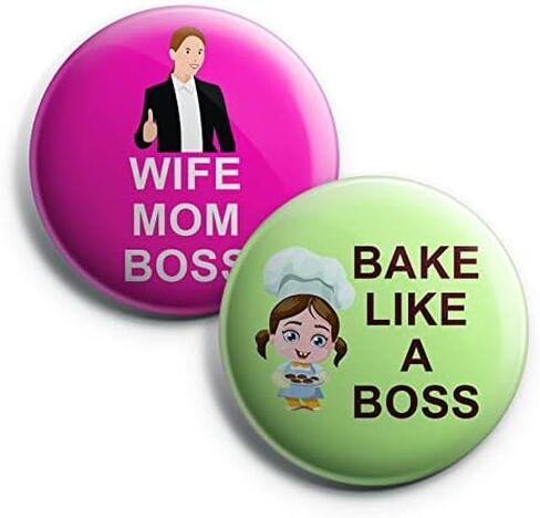 أزرار Pinback بتصميمات مضحكة وجذابة (عبوة من 10 قطع) in Kuwait