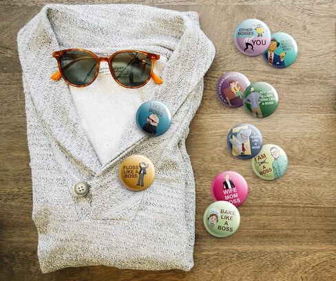 أزرار Pinback بتصميمات مضحكة وجذابة (عبوة من 10 قطع) in Kuwait