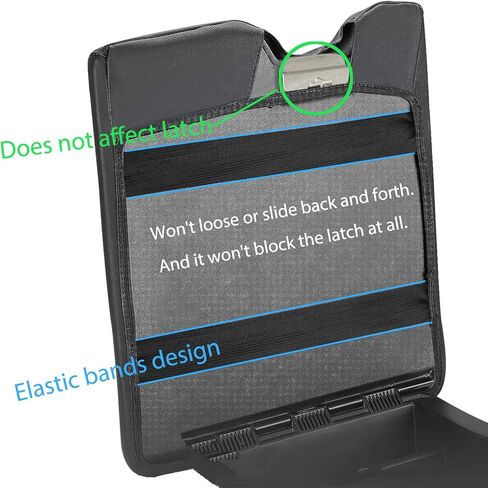 غطاء وحدة التحكم المركزية لسيارة Ford 2015-2024 F150،2017-2024 F250 F350 F450 مع مقعد قفز 40/20/40، غطاء مسند ذراع جلدي واقي وسادة وحدة التحكم المركزية (مقعد القفز فقط) in Kuwait