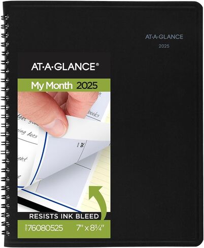AT-A-GLANCE 2025 Desk Calendar, Monthly Desk Pad, 18" x 11", Compact, QuickNotes (SK7100025) in Saudi Arabia