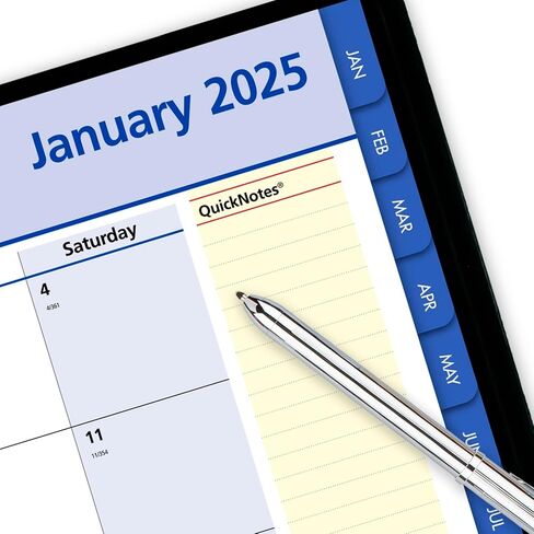 AT-A-GLANCE 2025 Desk Calendar, Monthly Desk Pad, 18" x 11", Compact, QuickNotes (SK7100025) in Saudi Arabia