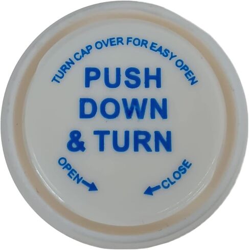 قوارير زجاجات حبوب الدواء الفارغة 16 درام (2 أونصة) مع أغطية للأسفل [عبوة من 5] زجاجات توزيع الوصفات الطبية الصيدلانية الكهرمانية مع أغطية أمان مع أغطية مقاومة للأطفال - زجاجات طبية بلاستيكية (5) in Kuwait