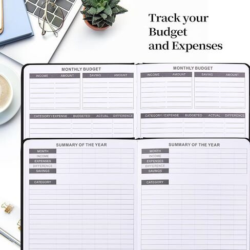 JUBTIC Hourly Planner Undated, Appointment Book 2025 Hourly Daily Weekly and Monthly, Budget Planner, Schedule & Work Planner with Time Slot from 6:00am-9:00pm, A5 Size Academic Planner(Purple) in Saudi Arabia