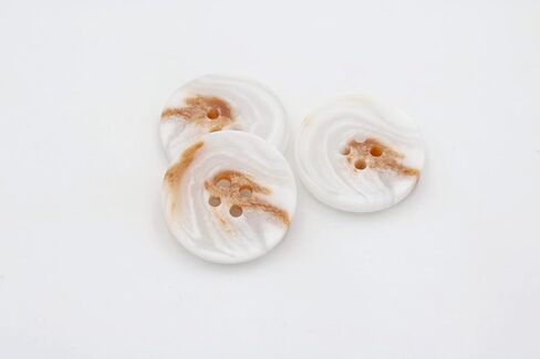Resin Button 20PCS 4Holes Sewing Craft Round Shape for Clothes Blazer Blouse (20mm, White) in Saudi Arabia