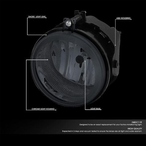 DNA MOTORING FL-ZTL-311-AM Fog Light Driver & Passenger Side [Compatible with 05-08 Pacifica / 05-09 Sebring / 05-09 Town & Country] in Saudi Arabia